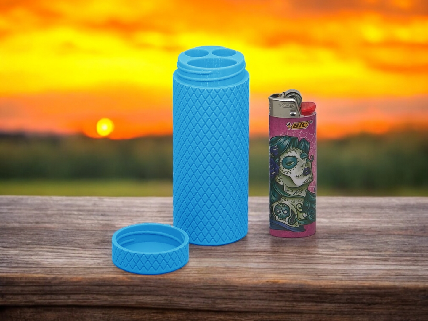 The StashMate - Joint Jar with Bic Lighter Storage