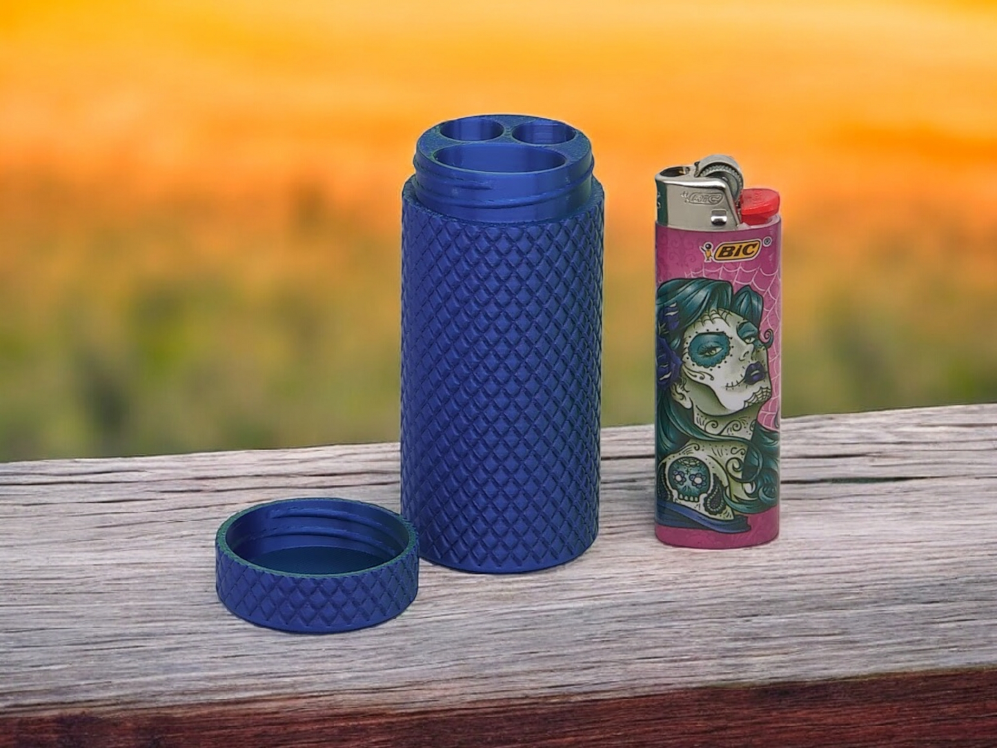 The StashMate - Joint Jar with Bic Lighter Storage